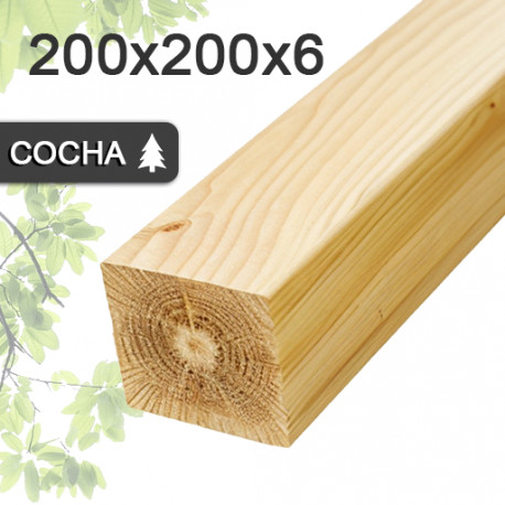 Пиломатериал 200х200х6 м, сосна — для строительства