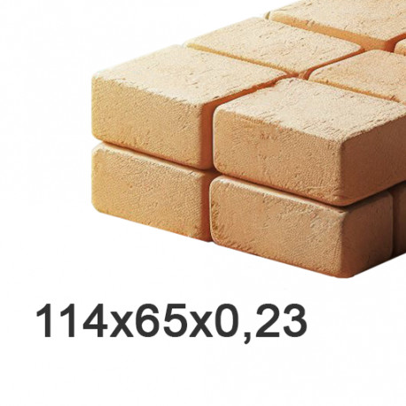 Шамотный кирпич 230×114×65 мм, огнеупорный